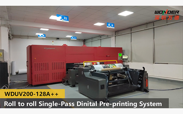 WDUV200-128A++ Roll to Roll Digital Pre-printer